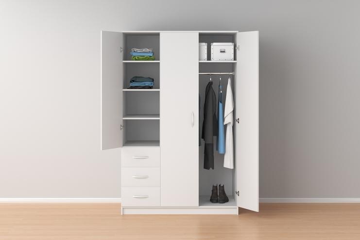 Möbelplaner - Kleiderschrank selbst planen Kleiderschrank mit Türen und Schubladen